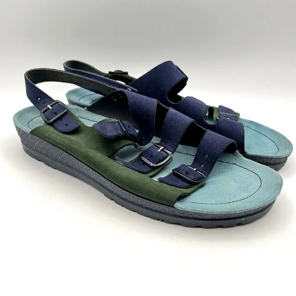 Naturform Comfort Sole Rohde Sandals Tri-Color Suede German Orthopedic Sz 41